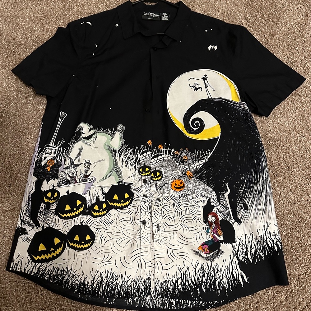 Nightmare before Christmas button up shirt
